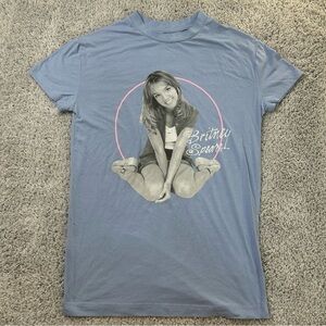 Britney Spears Shirt Womens Small Crewneck Tee Y2K Music Casual Basic Comfy